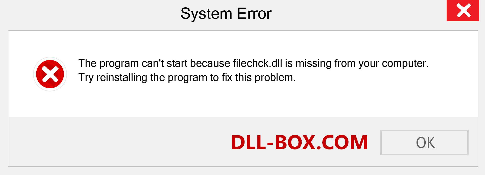  filechck.dll file is missing?. Download for Windows 7, 8, 10 - Fix  filechck dll Missing Error on Windows, photos, images